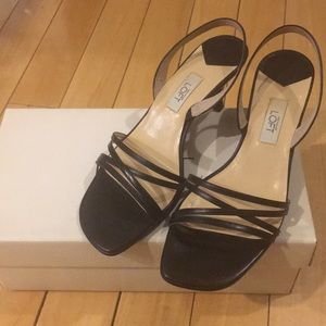 Ann Taylor Loft Sandals in Black